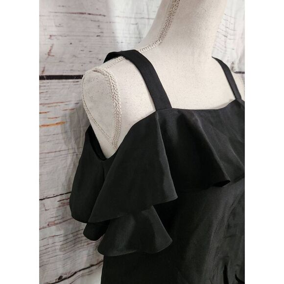 J. Crew Cold Shoulder Silk Blouse Size 2 Petite NWT - Picture 4 of 6